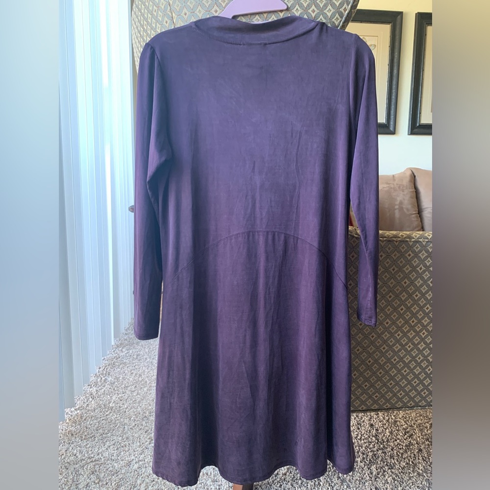 Anthropologie Dolan Left Coast Toute Dress Purple Pockets VNeck  XXSPetite NWOT - Picture 3 of 13